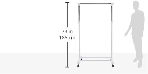 Whitmor Rolling Adjustable Garment Rack - Image 6
