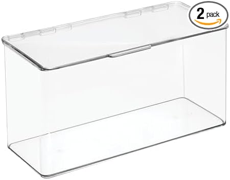 mDesign Plastic Stackable Playroom/Gaming Storage Organizer Bin Box by mDesign