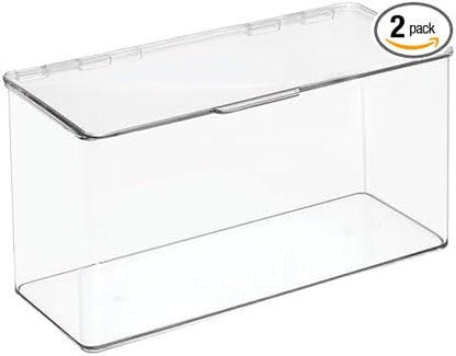 mDesign Plastic Stackable Playroom/Gaming Storage Organizer Bin Box by mDesign