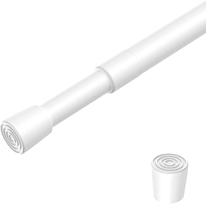 1 Pack Spring Loaded Tension Rod 27-38" Adjustable Curtain Rods No Drill by ZipGloTensionRod