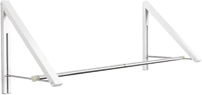 Laundry Room Drying Rack Wall Mounted Clothes Hanger Folding Wall Coat Racks by Anjuer