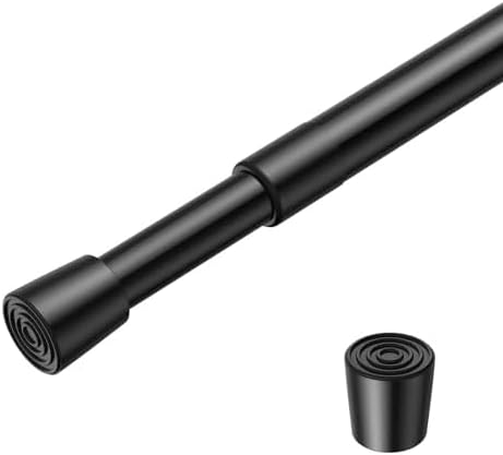 1 Pack Spring Loaded Tension Rod 48-59" Adjustable Curtain Rods No Drill by ZipGloTensionRod