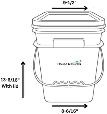 House Naturals 4 Gallon Square Buckets - Image 4