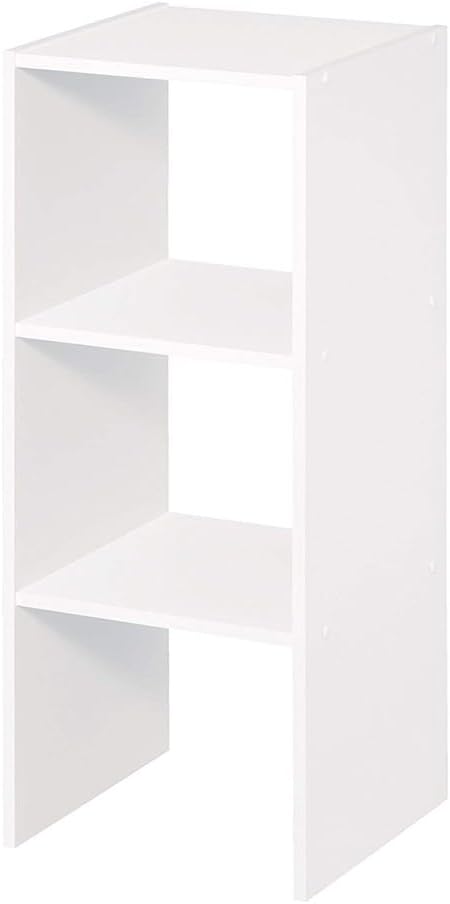 ClosetMaid 31 Inch 2 Cube White Decorative Home Stackable Standing Shelf - Image 5