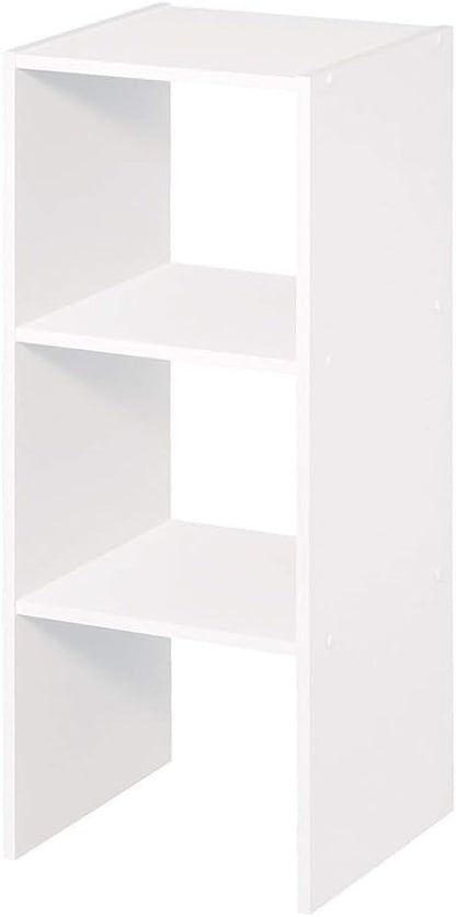 ClosetMaid 31 Inch 2 Cube White Decorative Home Stackable Standing Shelf - Image 5