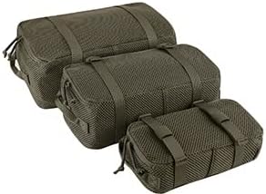 PETAC GEAR 3 PCS Tactical Modular Packing Cubes, Large Capacity Mesh Storage Bag by PetacGear