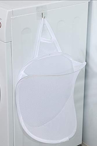 Heng happy Small Mesh Hanging Laundry Hamper Basket, Mesh Hamper, Wall Dirty - Image 3