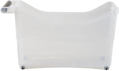 Storage Bin with Handle and Rolling Wheels - Image 3