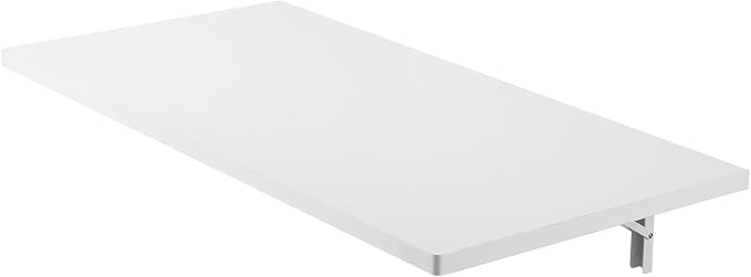 VEVOR Wall Mounted Folding Table, 39.4 x 19.7 inches Wall Mount Table, Floating - Image 9