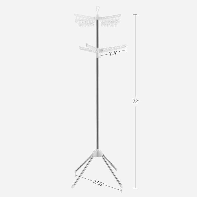 SONGMICS 2-Tier Clothes Drying Rack, 72-Inch Folding Laundry Drying Rack - Image 5