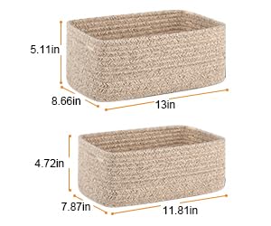 4 Pack Small Storage Shelf Baskets - Image 3