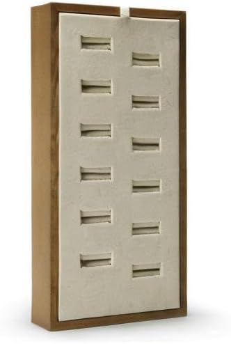 Oirlv Solid Wood Jewelry Display Tray 12 Slots Ring Holder Showcase Organizer - Image 5