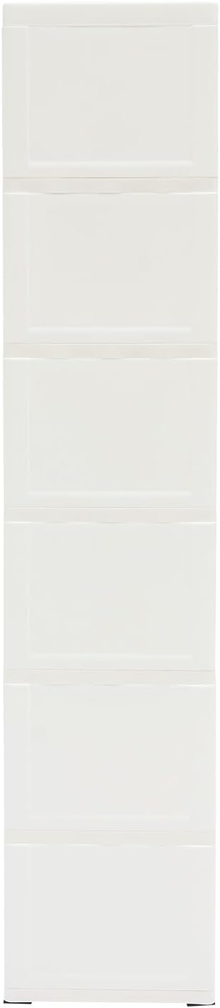 6 Drawers Narrow Slim Plastic Storage Cabinet, Storage Drawer - Image 9