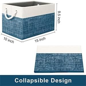 Storage Bins 3-Pack, Foldable Storage Baskets - Image 3