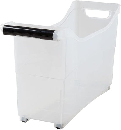 Storage Bin with Handle and Rolling Wheels - Image 2