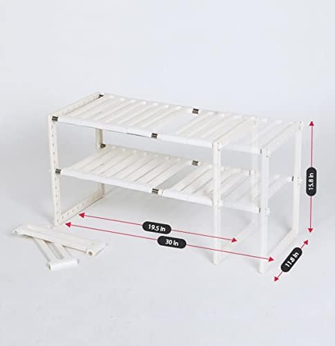 COELO Under Sink Organizer 2-Tier Expandable Shelf Kitchen Bathroom Cabinet - Image 3