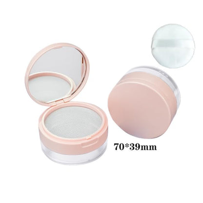 Loose Powder Cocntainer No Leaks Empty Reusable Plastic Loose Powder Compact - Image 2