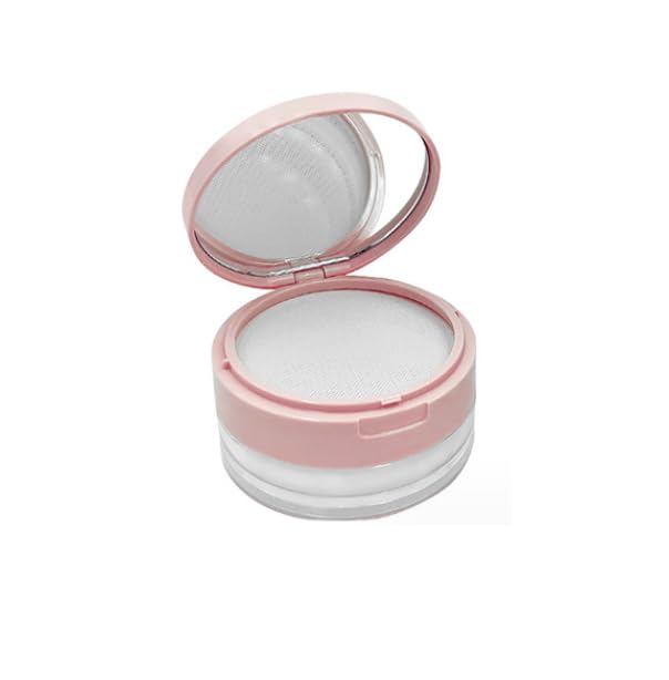 Loose Powder Cocntainer No Leaks Empty Reusable Plastic Loose Powder Compact by Duehut