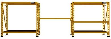 4-FOOT TALL, 3 SHELF STEEL WIRE DECK INDUSTRIAL STORAGE RACK - Image 8