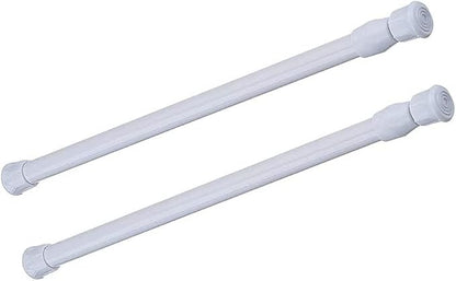 2 Pack Tension Rods, 28-48 Inches Adjustable Spring Steel Cupboard Bars Tension by Unknown