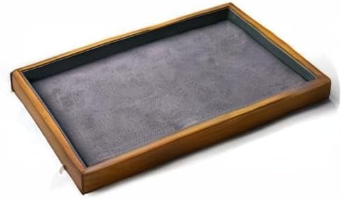 Oirlv Wood Flat Jewelry Tray Stackable Jewelry Drawer Organizer Showcase - Image 8