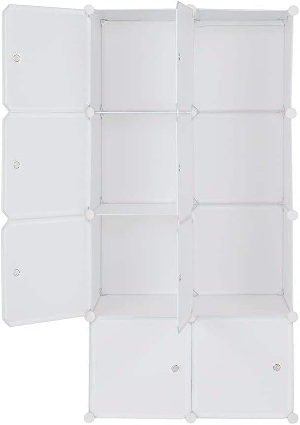 Cube Storage, 8-Cube Organizer Stackable Plastic Cube Storage Shelves Design - Image 6