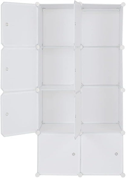Cube Storage, 8-Cube Organizer Stackable Plastic Cube Storage Shelves Design - Image 6