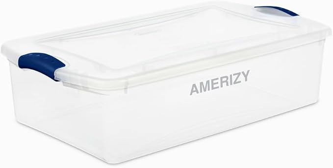 32 Quart Underbed Plastic Storage Bin by Unknown