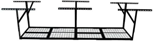 LuckyNote】2x8FT Overhead Garage Storage Rack, Adjustable Storage Organization - Image 7
