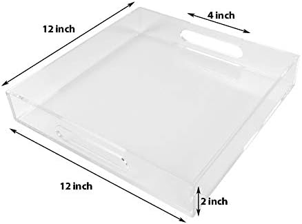 Clear Sturdy Acrylic Serving Tray - Image 2