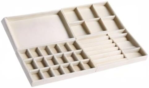 Velvet Jewelry Organizer for Drawer, Stackable Jewelry Drawer Inserts in Dresser - Image 10