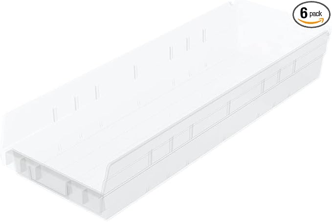 Akro-Mils 30164 Plastic Shelf Bins, Heavy Duty Storage Bins by Akro-Mils