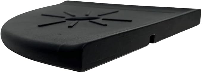 Tenedos Resin Decor 8 Inches Corner Shower Shelf – Black Flatback 9x9 Wall - Image 5