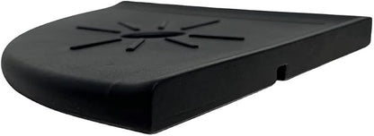 Tenedos Resin Decor 8 Inches Corner Shower Shelf – Black Flatback 9x9 Wall - Image 5