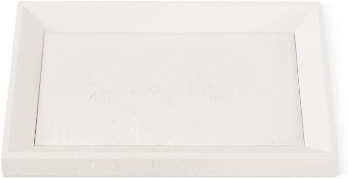 Jewelry Tray, Leather Tray, Luxury White Tray by Yinbeini