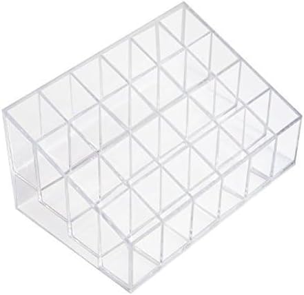Transparent Cosmetic Makeup Organizer Clear 24 Lattices Lipsticks Cosmetic - Image 8