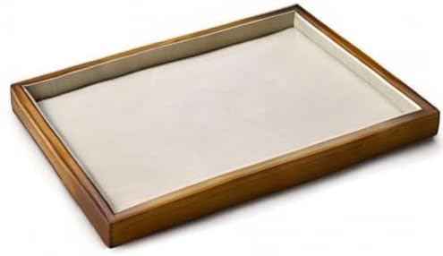 Oirlv Wood Flat Jewelry Tray Stackable Jewelry Drawer Organizer Showcase - Image 10