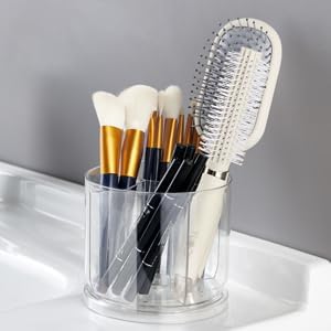 Makeup Brush Holder Organizer, Rotating Makeup Organizer - Image 6