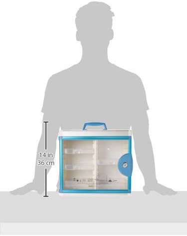 Lockable Medicine Cabinet with 5 Removable Trays, Wall Mounted & Portable - Image 9