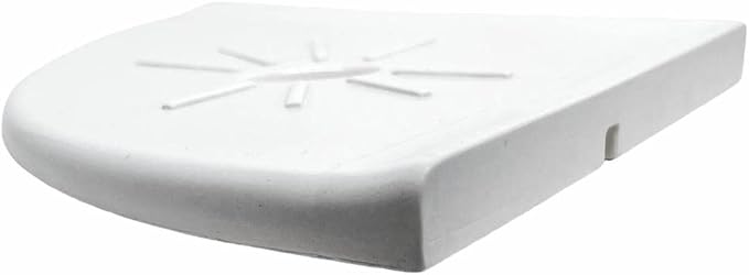 Tenedos Resin Decor 8 Inches Corner Shower Shelf – White Flatback 9x9 Wall - Image 4