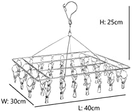2 Pack Stainless Steel Sock Drying Rack - Image 3