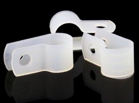 LOKMAN 100 Pack 3/8 Inch Rope Light P-Style Mounting Clips by LOKMAN
