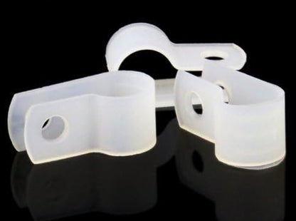 LOKMAN 100 Pack 3/8 Inch Rope Light P-Style Mounting Clips by LOKMAN