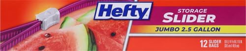 Hefty Slider Jumbo Storage Bags, 2.5 Gallon Size - Image 2