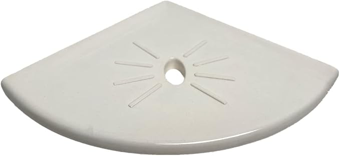 Tenedos Resin Decor 8 inch Corner Bathroom Shower Shelf Tile Flatback Wall by Tenedos