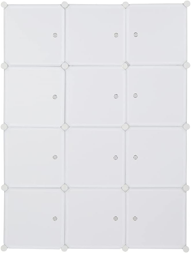 12 Cubes Storage Organizer, Portable Closet Wardrobe, Plastic Clothes Storage - Image 4