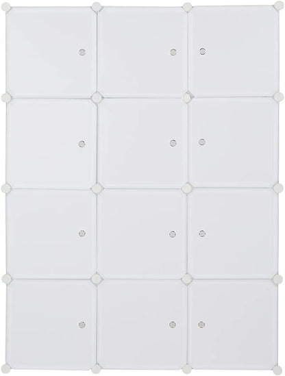 12 Cubes Storage Organizer, Portable Closet Wardrobe, Plastic Clothes Storage - Image 4
