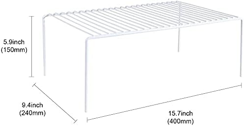 Kitchen Cabinet Shelf Organizer Set of 5, Large Metal Wire Pantry Storage - Image 7