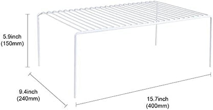 Kitchen Cabinet Shelf Organizer Set of 5, Large Metal Wire Pantry Storage - Image 7