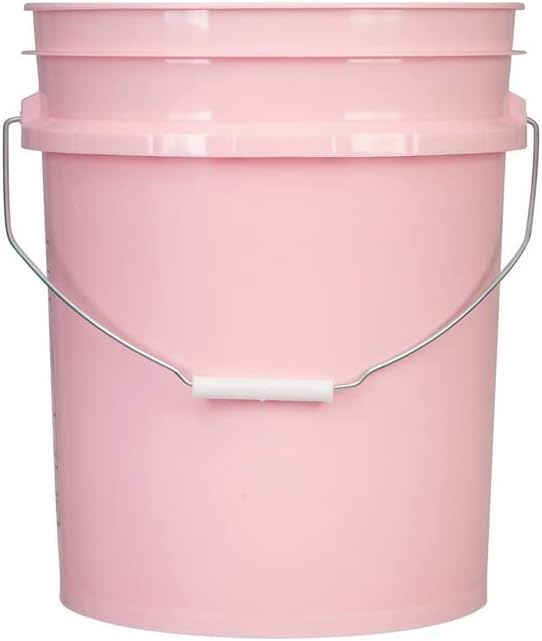 House Naturals 5 Gallon Pink Food Grade Plastic Storage Bucket - Image 4